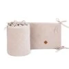 Baby Bed Bumper 60x120 - Velvet - Beige