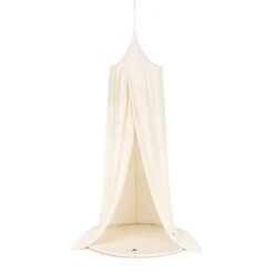 Smooth Bed Canopy + Floor Mat - Ecru