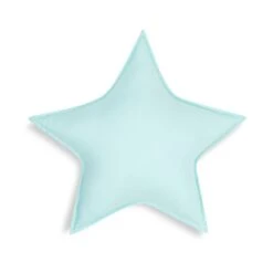 Pillow - Star Mint -Fun with Mum Soldes funwithmum 200923 025 poduszka gwiazdka kratka