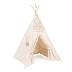 Teepee Tent - Frilly Muslin Ecru