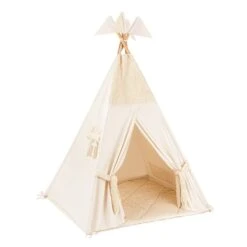 Teepee Tent + Floor Mat - Boucle Ecru