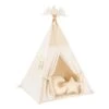Teepee Tent + Floor Mat + Pillows - Boucle Ecru