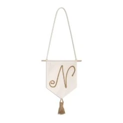Embroidered Name Banner - N