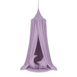 Bed Canopy + Floor Mat + Pillows - Lilac