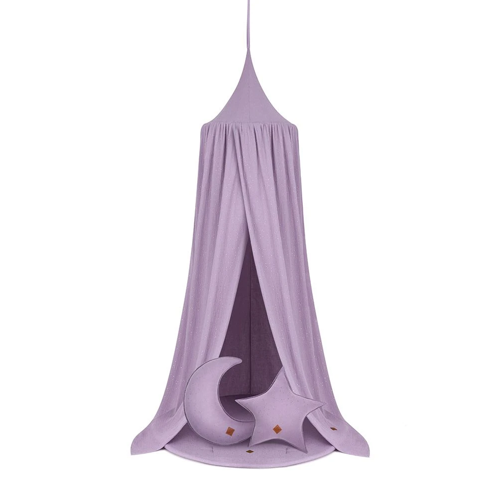 Bed Canopy + Floor Mat + Pillows - Lilac 1 Bed Canopy + Floor Mat + Pillows - Lilac