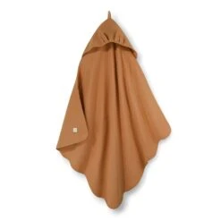 Hooded Muslin Swaddle - Carmel