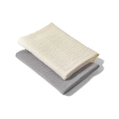 Muslin Swaddle 2 Pack - Ecru/Grey