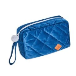 Toiletry Bag - Velvet - Navy Blue