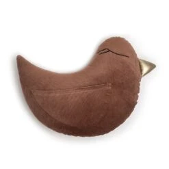 Bird Pillow - Beige -Fun with Mum Soldes fwm poduszka ptaszek mocca