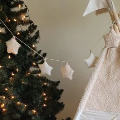 Boucle Star Garland - Ecru 10 Boucle Star Garland - Ecru -Fun with Mum Soldes garland ecru3