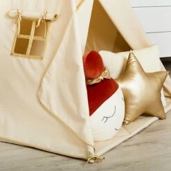 Teepee Tent - Gold Ecru -Fun with Mum Soldes gold ecru 5 2