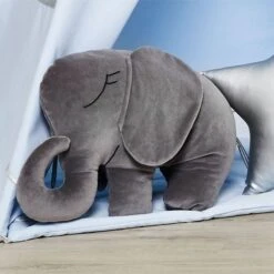 Elephant Pillow - Lilac -Fun with Mum Soldes grey elephant