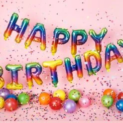 Balloon Happy Birthday Silver -Fun with Mum Soldes happybirthdaycolorful