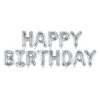 Balloon Happy Birthday Silver