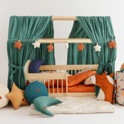 Curtains For House Bed - Coral -Fun with Mum Soldes house bed curtains 2