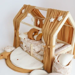 Curtains For House Bed - Burgundy -Fun with Mum Soldes house bed curtains carmel2 1