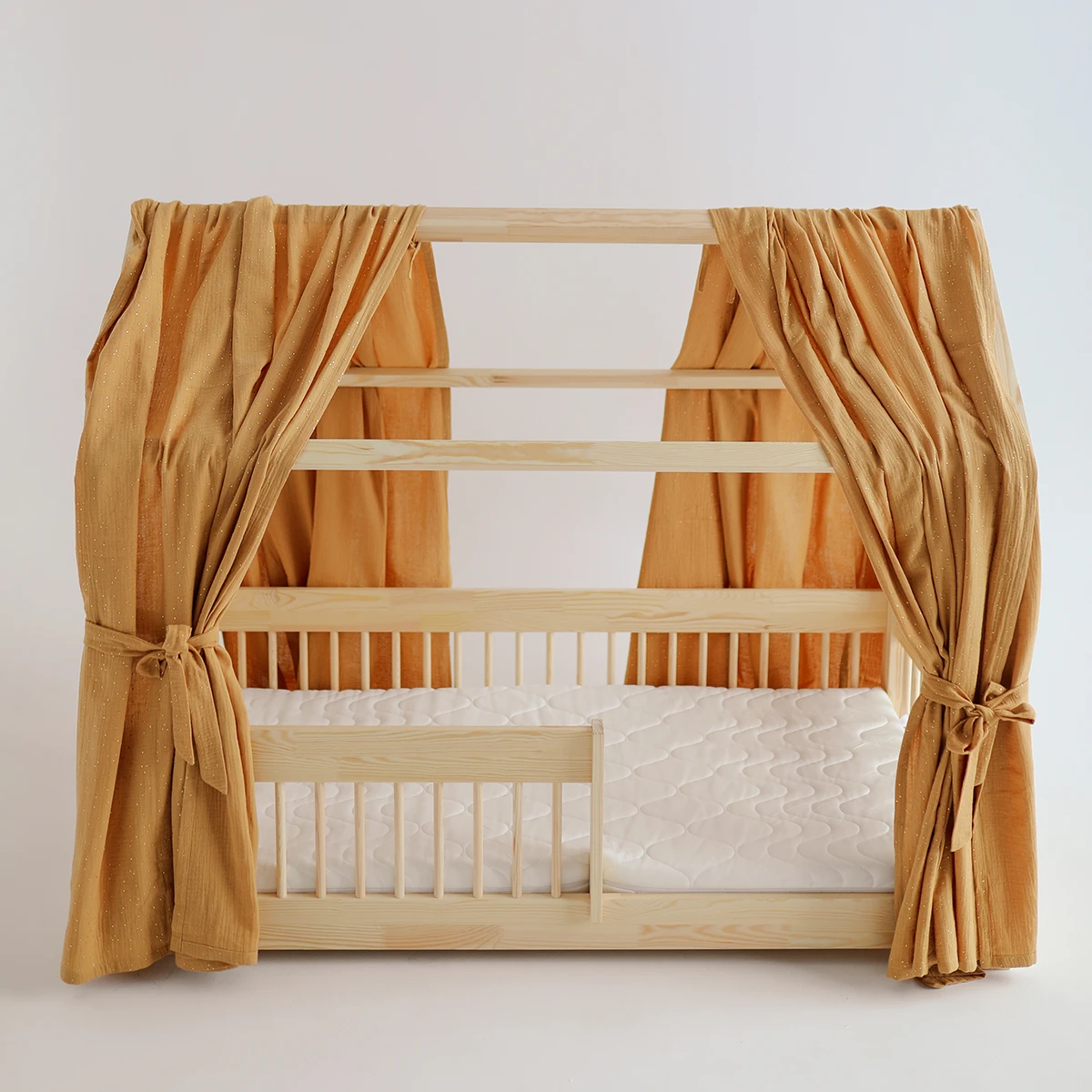 Curtains For House Bed - Teal Blue 4 Curtains For House Bed - Teal Blue – Image 4