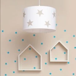 House Shelf - Grey Big -Fun with Mum Soldes lampshade white beige stars 2