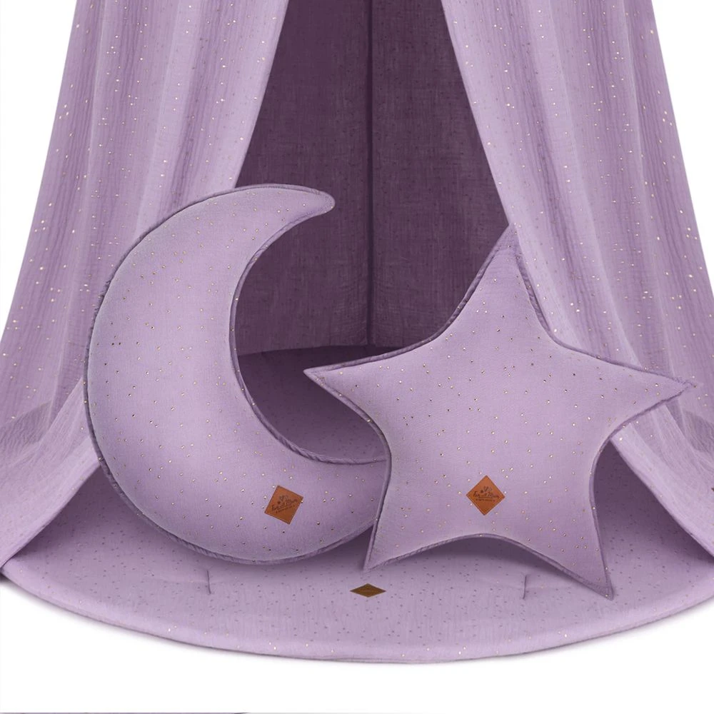 Bed Canopy + Floor Mat + Pillows - Lilac 3 Bed Canopy + Floor Mat + Pillows - Lilac – Image 3