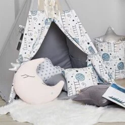 Basket For Toys - Love To The Moon -Fun with Mum Soldes love to the moon teepee 2 3
