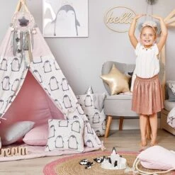 Basket For Toys - Lovely Penguin -Fun with Mum Soldes lovely penguin teepee with girl 3
