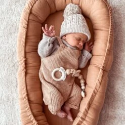 Baby Nest - Pink 8 Baby Nest - Pink -Fun with Mum Soldes muslin babynest carmel2 2