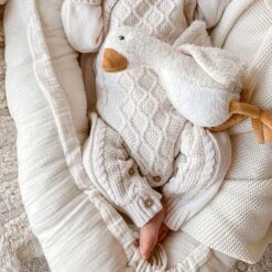 Baby Nest - Pink 10 Baby Nest - Pink -Fun with Mum Soldes muslin babynest ecru3 2