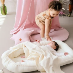 Baby Muslin Summer Blanket - Ecru 32 Baby Muslin Summer Blanket - Ecru -Fun with Mum Soldes muslin blanket2 1 1