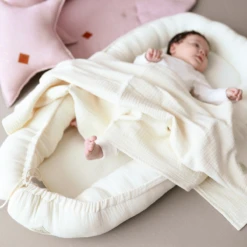 Baby Muslin Summer Blanket - Grey -Fun with Mum Soldes muslin blanket 1
