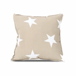 Pillow Square Star Beige