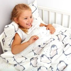 Duvet Set 140x200 - Lovely Penguin -Fun with Mum Soldes pinguin bedding 7
