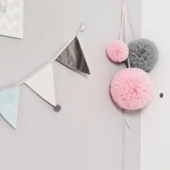 Pom-pom 15 Cm - Candy Pink 6 Pom-pom 15 Cm - Candy Pink -Fun with Mum Soldes pink grey pink2 3