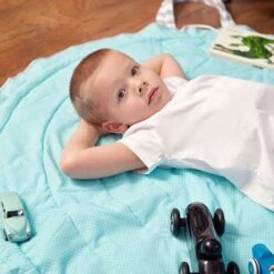 Playmat - Super Hero -Fun with Mum Soldes play mat blue3 1