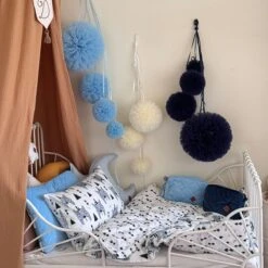Bed Canopy + Floor Mat + Pillows - Carmel 16 Bed Canopy + Floor Mat + Pillows - Carmel -Fun with Mum Soldes pompoms 2