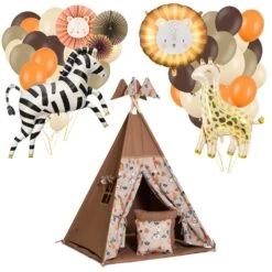 Party Balloons Set Max Safari