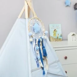 Teepee Tent - Silver Blue