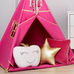 Square Pillow - Fuchsia -Fun with Mum Soldes square fuchsia