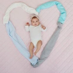 Bamboo Swaddle - Grey -Fun with Mum Soldes swaddle heart