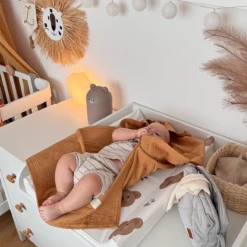 Toddler Muslin Summer Blanket - Grey -Fun with Mum Soldes swaddle muslin carmel4 3