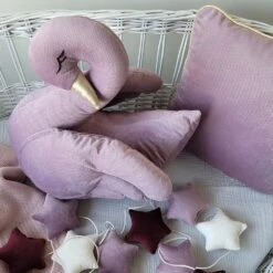 Swan Pillow - Lilac -Fun with Mum Soldes swan pillow lilac