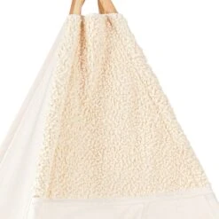 Teepee Tent + Floor Mat + Pillows - Boucle Ecru -Fun with Mum Soldes teepee boucle ecru2 2
