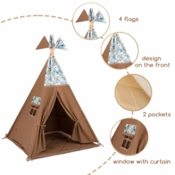 Teepee Tent + Floor Mat + Pillows - Koala -Fun with Mum Soldes teepee koala details 1200 2