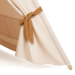 Teepee Tent - Frilly Muslin Carmel -Fun with Mum Soldes teepee ruffle muslin carmel5