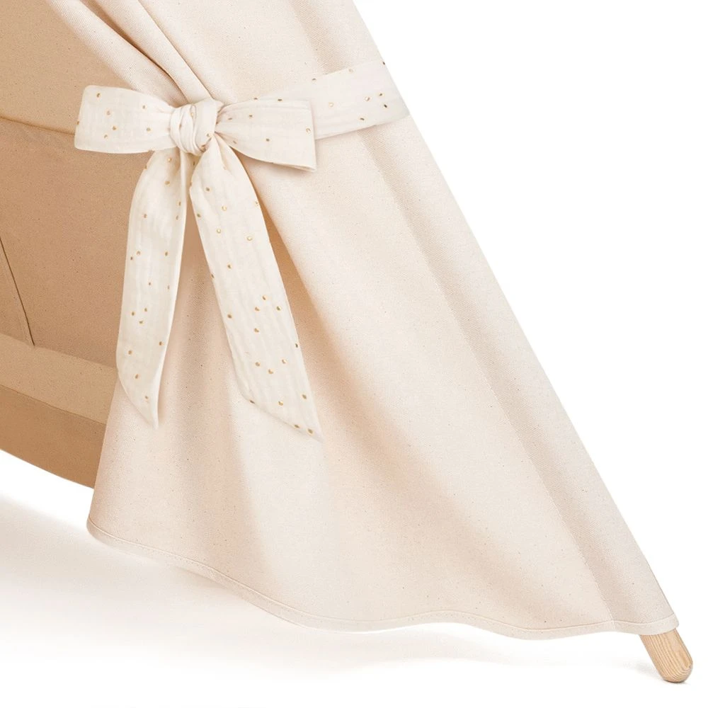 Teepee Tent - Frilly Muslin Ecru 5 Teepee Tent - Frilly Muslin Ecru – Image 5