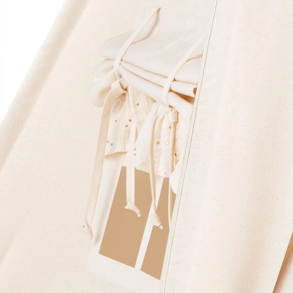 Teepee Tent - Frilly Muslin Ecru 6 Teepee Tent - Frilly Muslin Ecru – Image 6