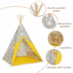 Teepee Tent - Sunny Morning -Fun with Mum Soldes teepee sunnymorning details 1200 2