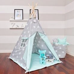Teepee Tent - Mint Heaven -Fun with Mum Soldes tent teepee mint heaven 5 1