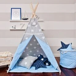 Teepee Tent + Floor Mat - Sea Breeze -Fun with Mum Soldes tent teepee sea breeze 2