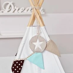 Teepee Tent - Scandinavian White -Fun with Mum Soldes tent teepee skandinavian white 4