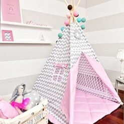 Teepee Tent + Floor Mat - Sweet Moment -Fun with Mum Soldes tent teepee sweet moment 5